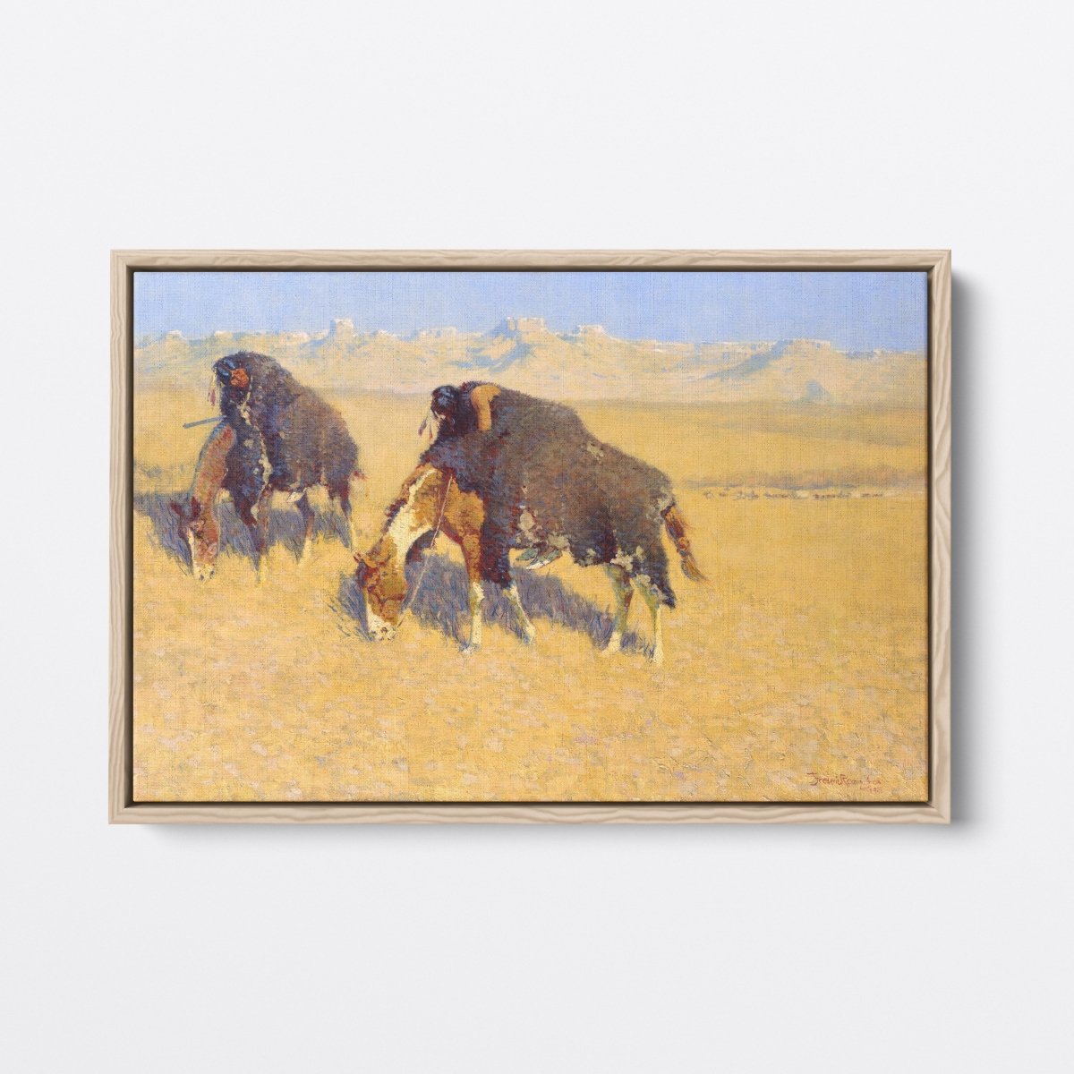 Indians Simulating Buffalo | Frederic Remington | Ave Legato Art Prints