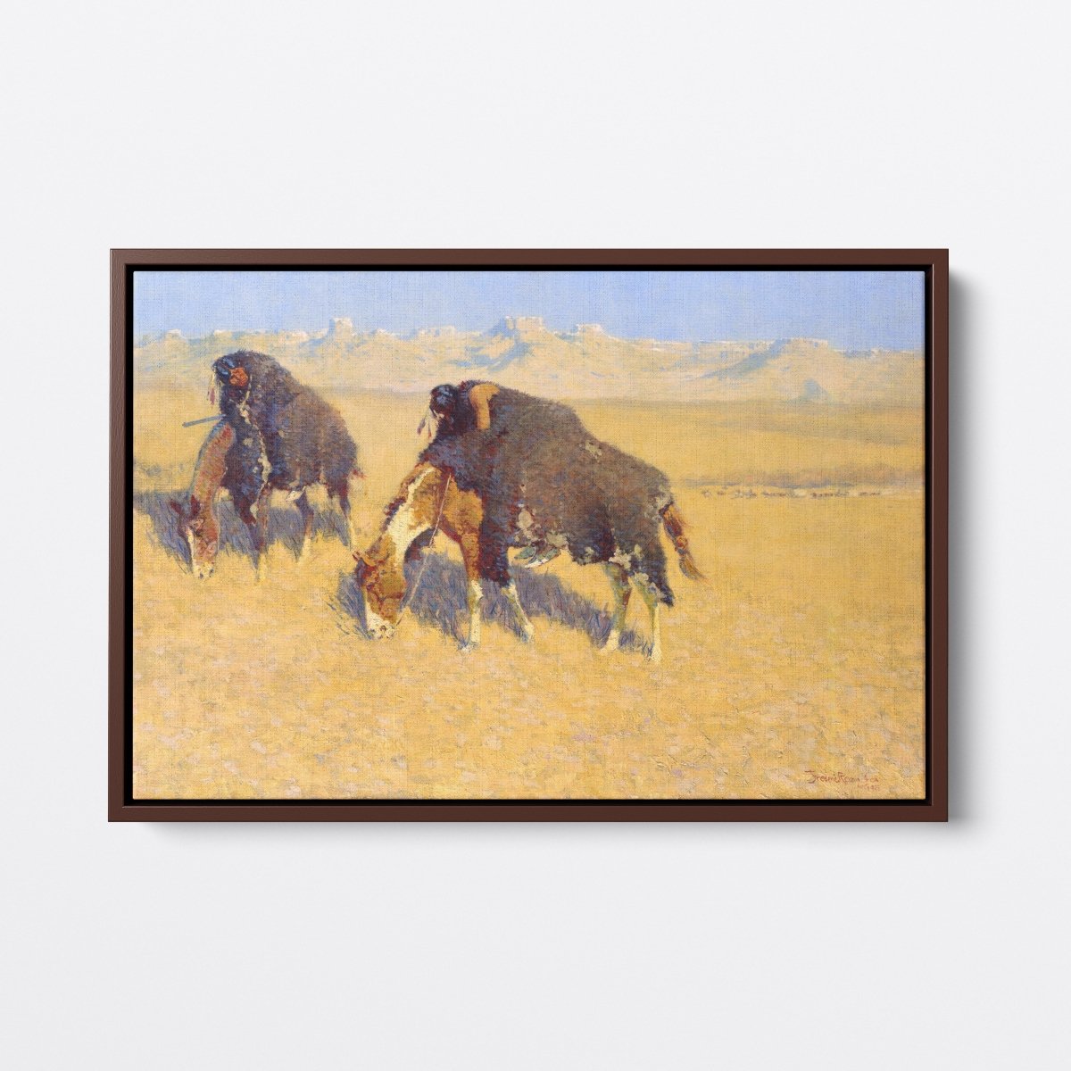 Indians Simulating Buffalo | Frederic Remington | Ave Legato Art Prints