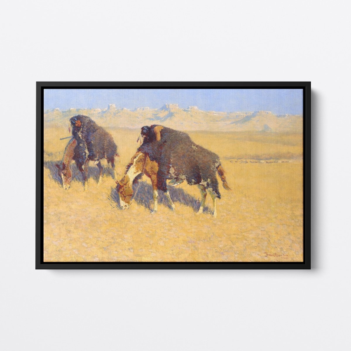 Indians Simulating Buffalo | Frederic Remington | Ave Legato Art Prints