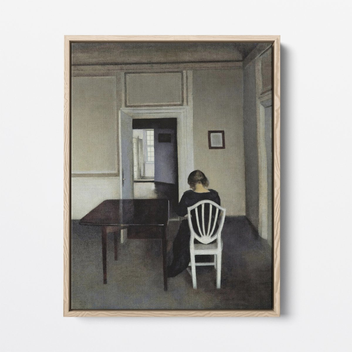 Interior with Ida in a White Chair | Vilhelm Hammershøi | Ave Legato Art Prints