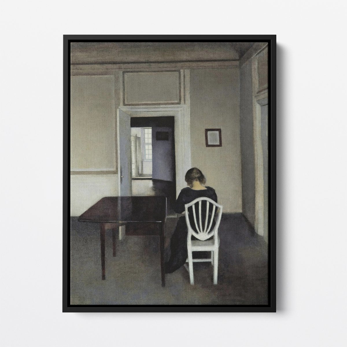 Interior with Ida in a White Chair | Vilhelm Hammershøi | Ave Legato Art Prints