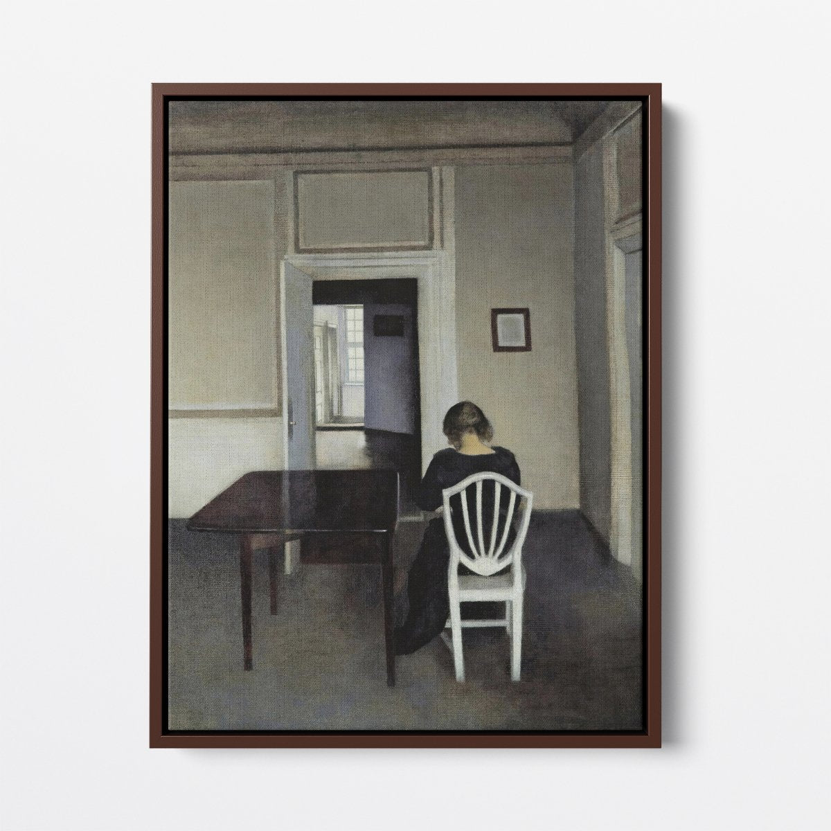 Interior with Ida in a White Chair | Vilhelm Hammershøi | Ave Legato Art Prints