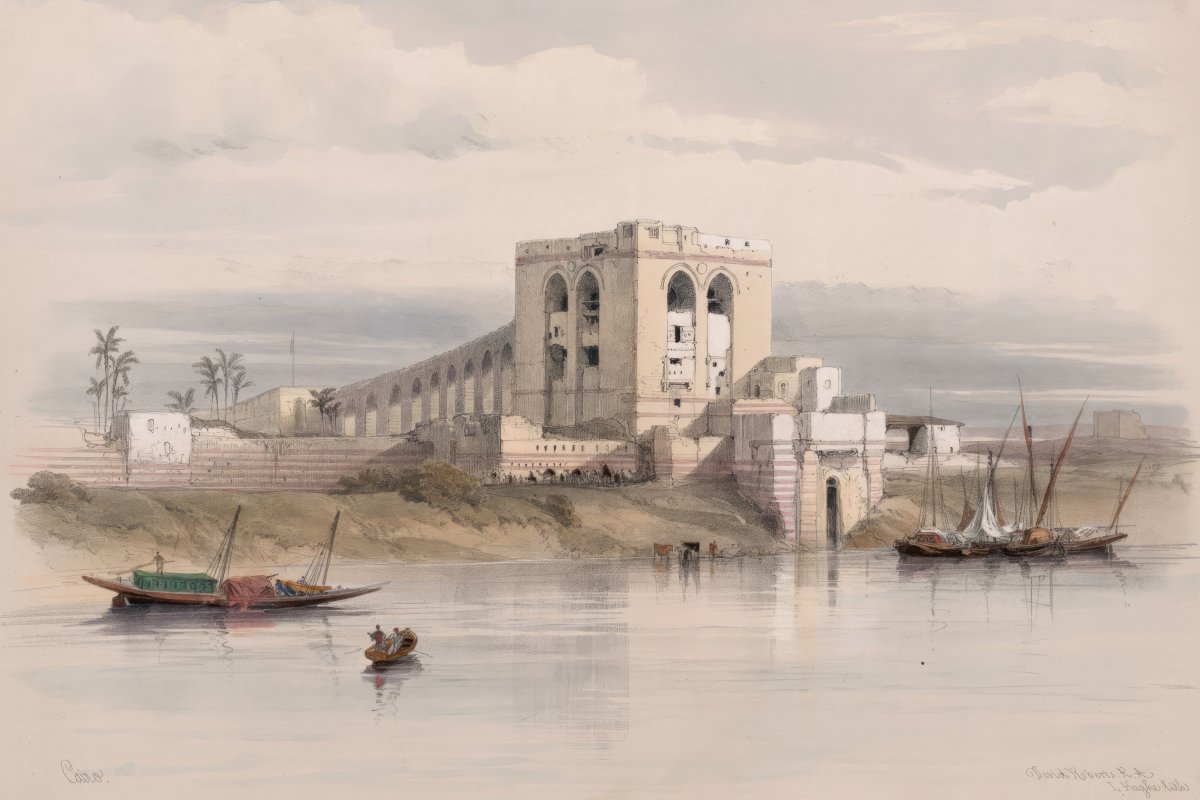 Island of Rhoda, Cairo | David Roberts | Ave Legato Art Prints