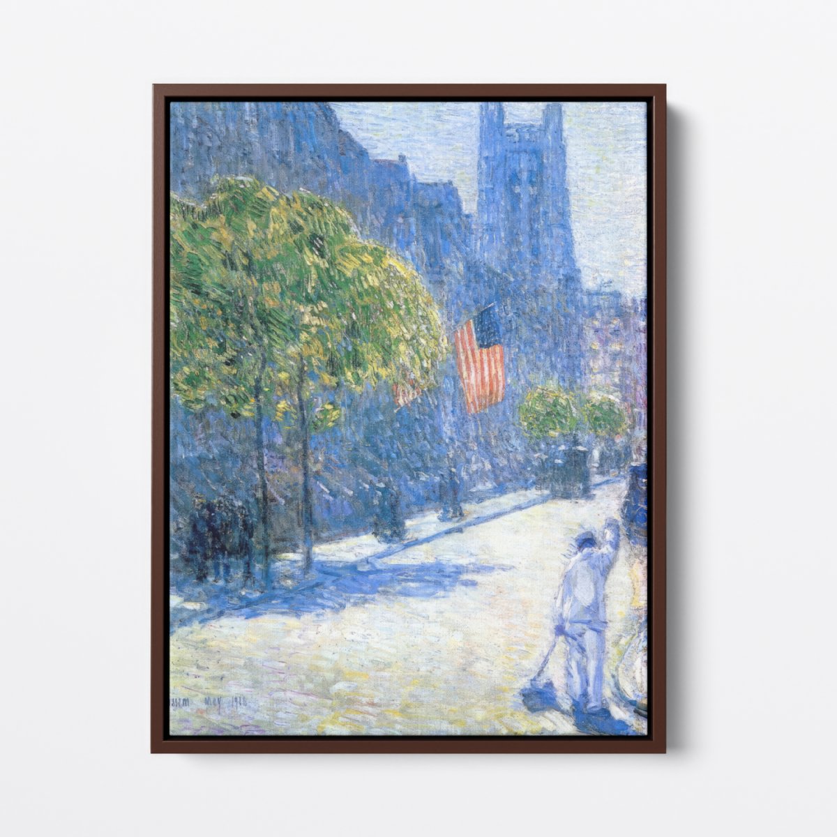 Just Off the Avenue, Fifty - Third Street, NYC | Childe Hassam | Ave Legato Art Prints