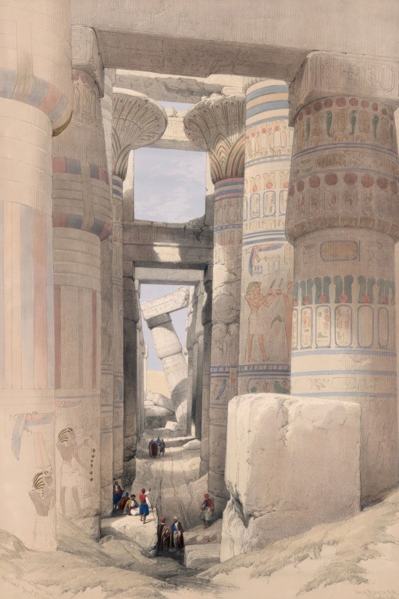 Karnak Temple, Thebes, Egypt | David Roberts | Ave Legato Art Prints