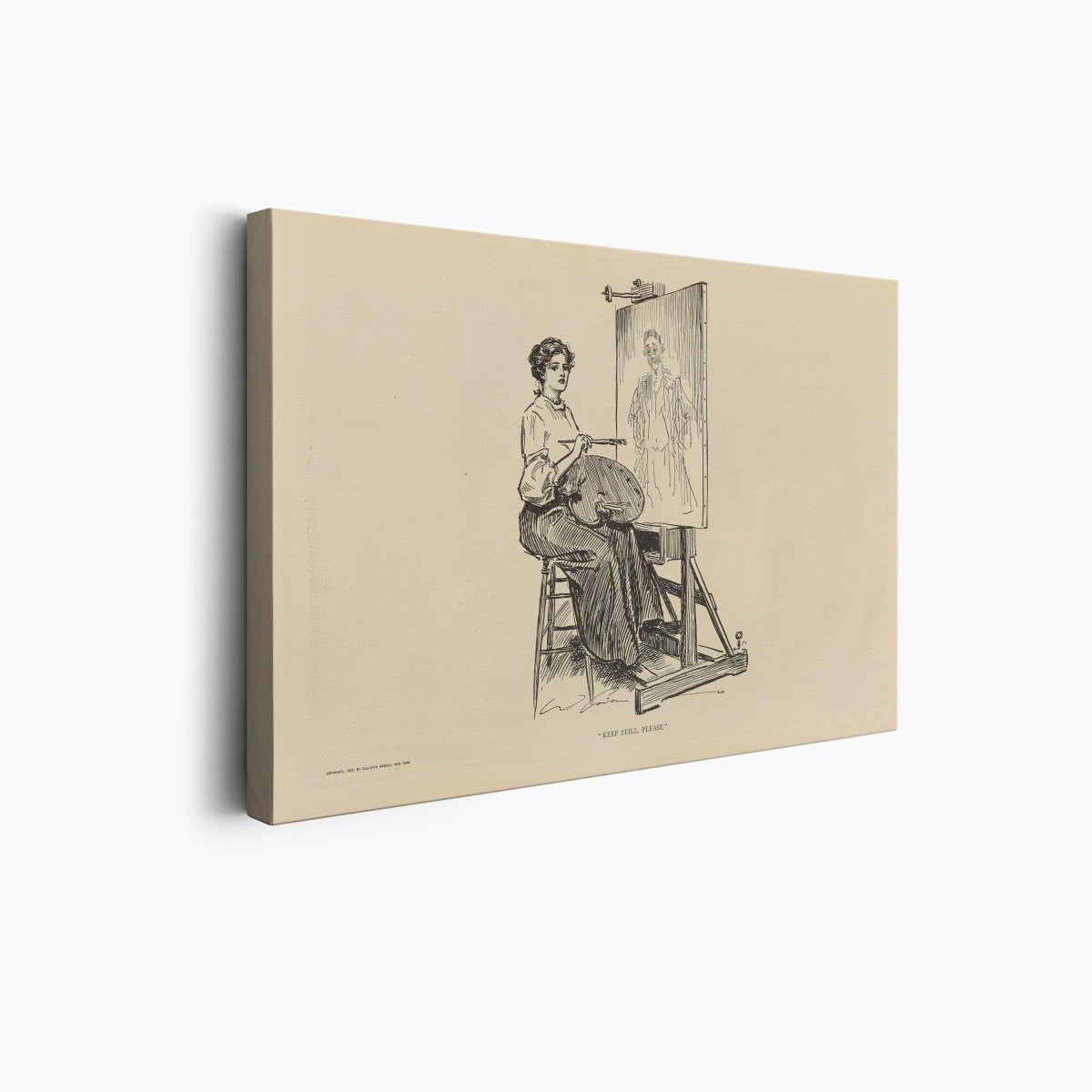 Keep Still, Please | Charles Dana Gibson | Ave Legato Art Prints