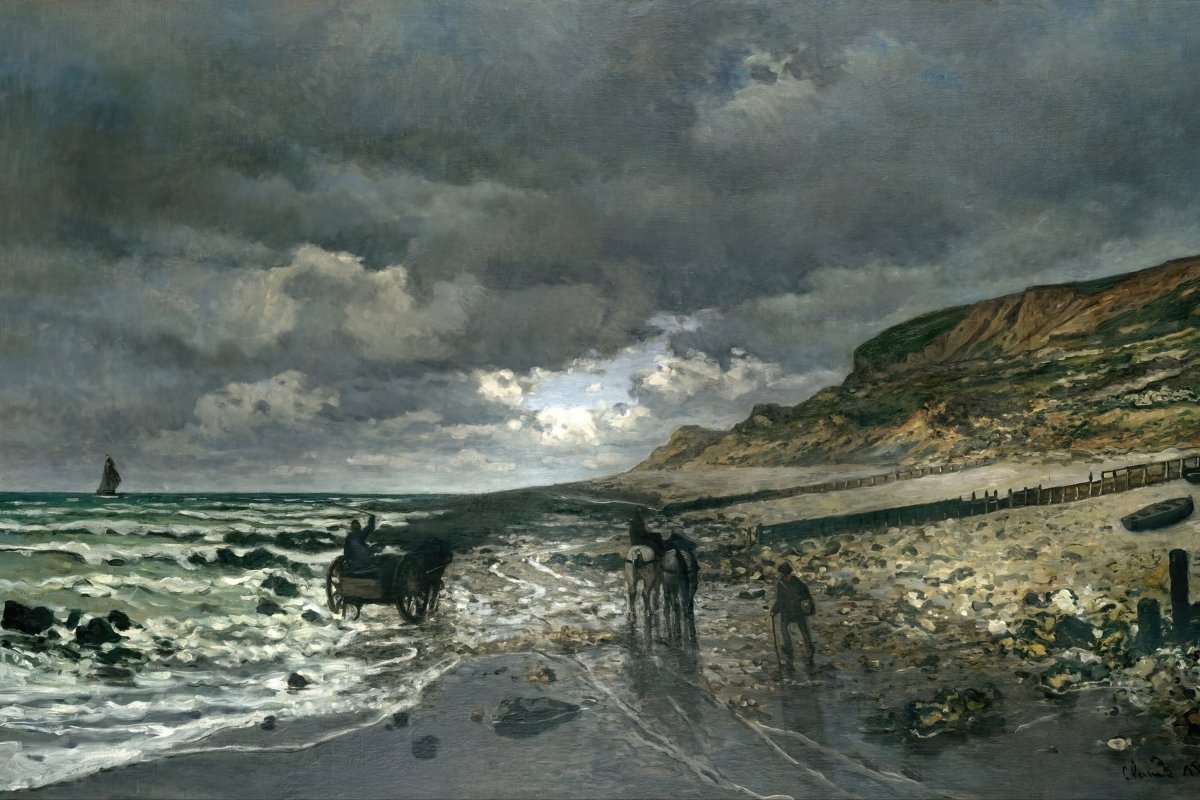 La Pointe de la Hève at Low Tide | Claude Monet | Ave Legato Art Prints