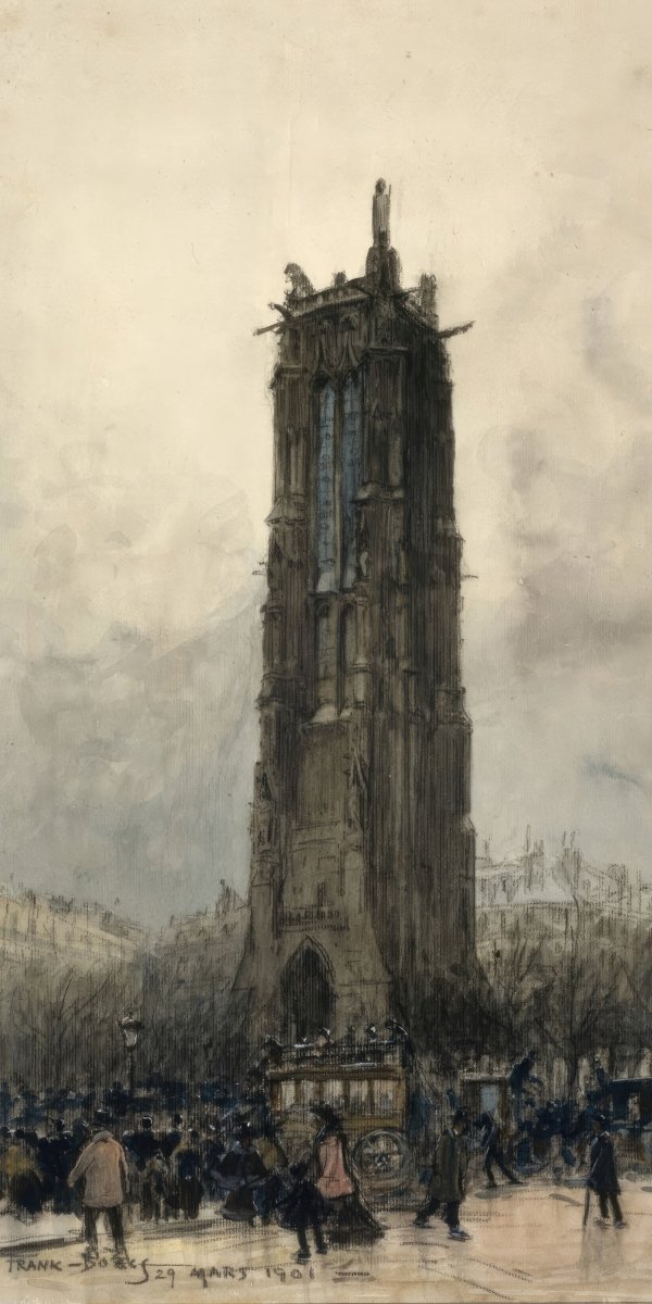 La Tour Saint - Jacques | Frank Myers Boggs | Ave Legato Art Prints