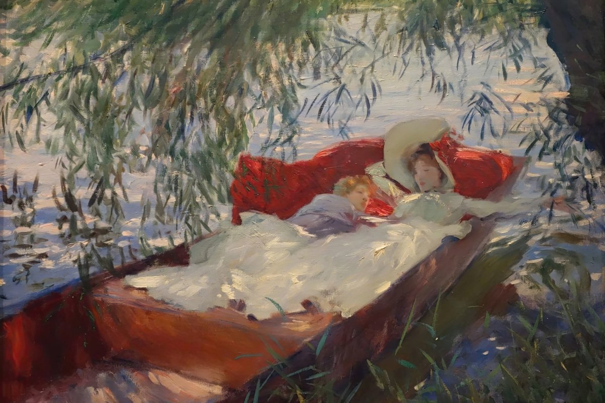 Lady and Child Asleep | John Sargent | Ave Legato Art Prints