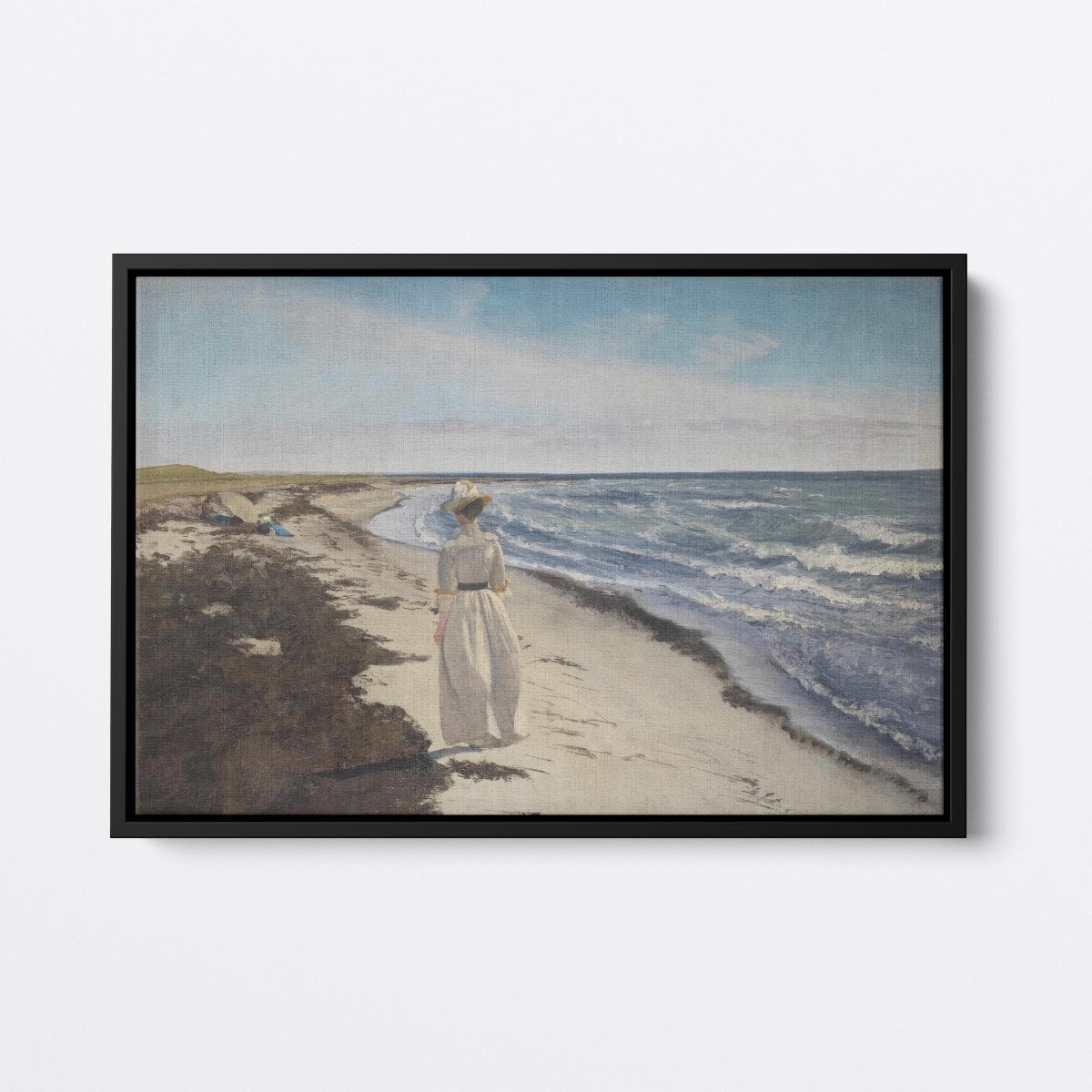 Lady at Karrebæksminde Beach, Zealand | L.A. Ring | Ave Legato Art Prints