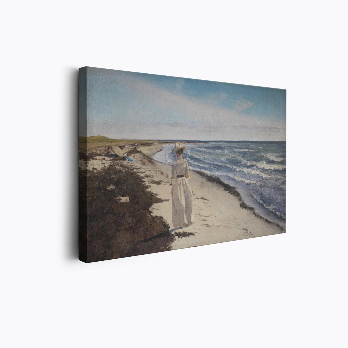 Lady at Karrebæksminde Beach, Zealand | L.A. Ring | Ave Legato Art Prints