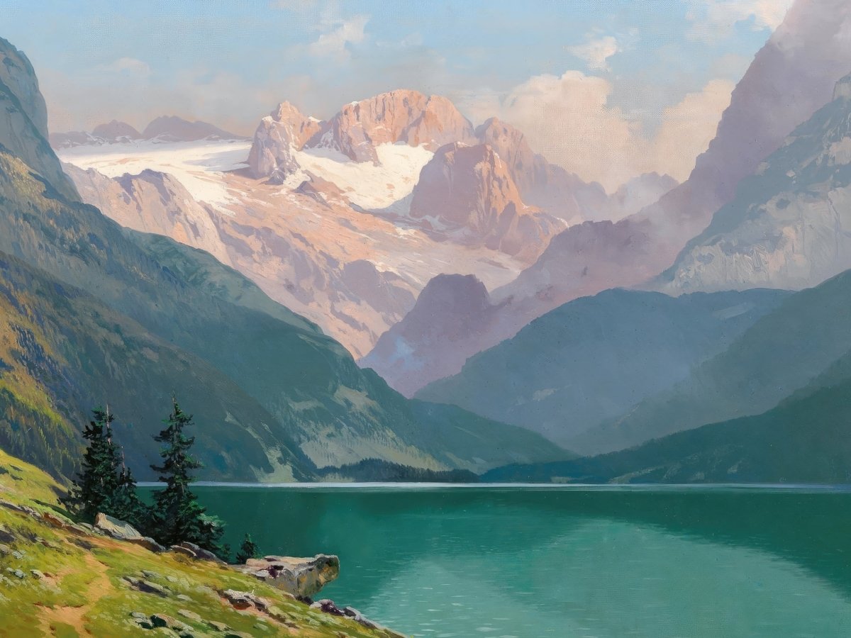 Lake Gosau with the Dachstein | Toni Haller | Ave Legato Art Prints