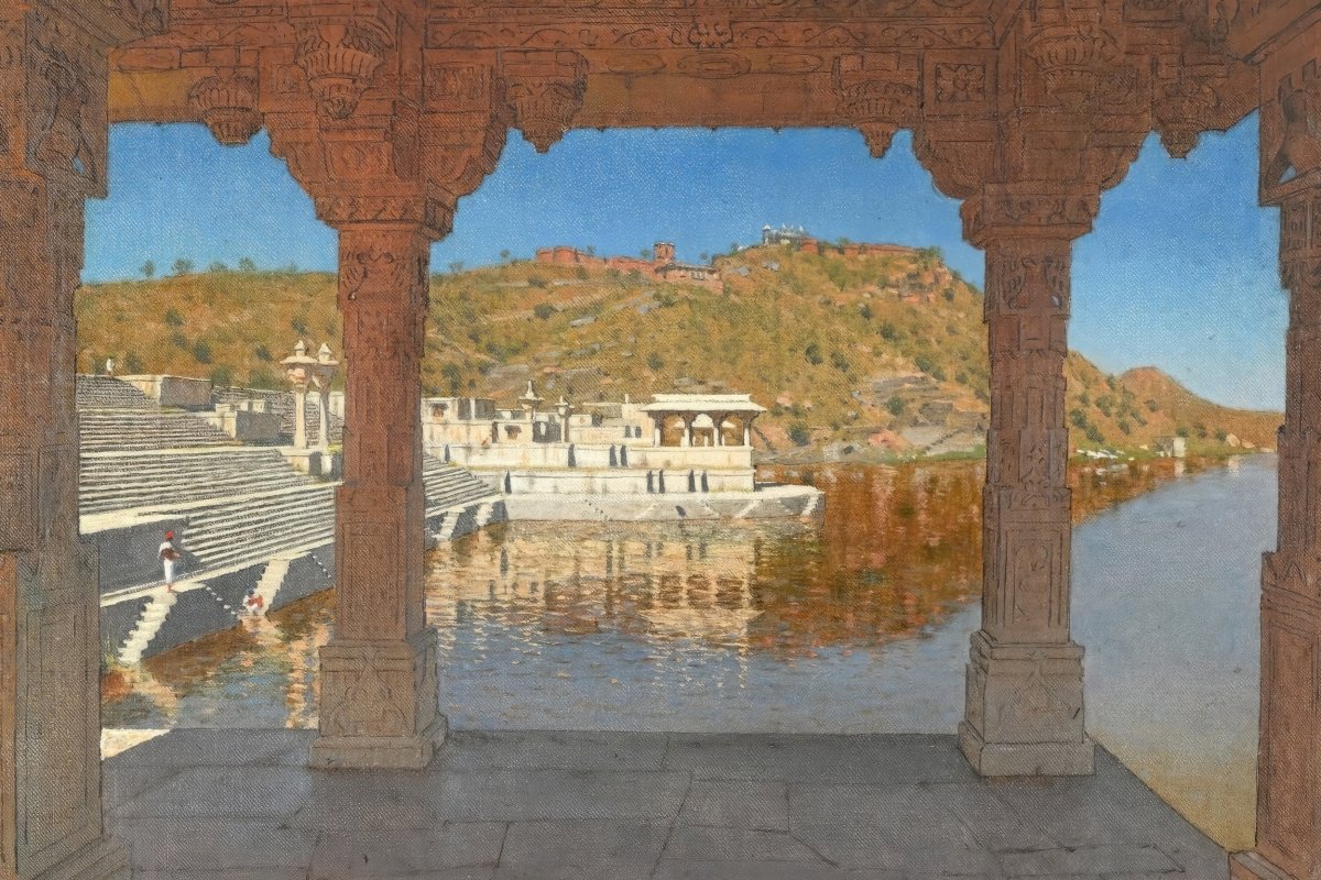 Lake in Udaipur | Vasily Vereshchagin | Ave Legato Art Prints