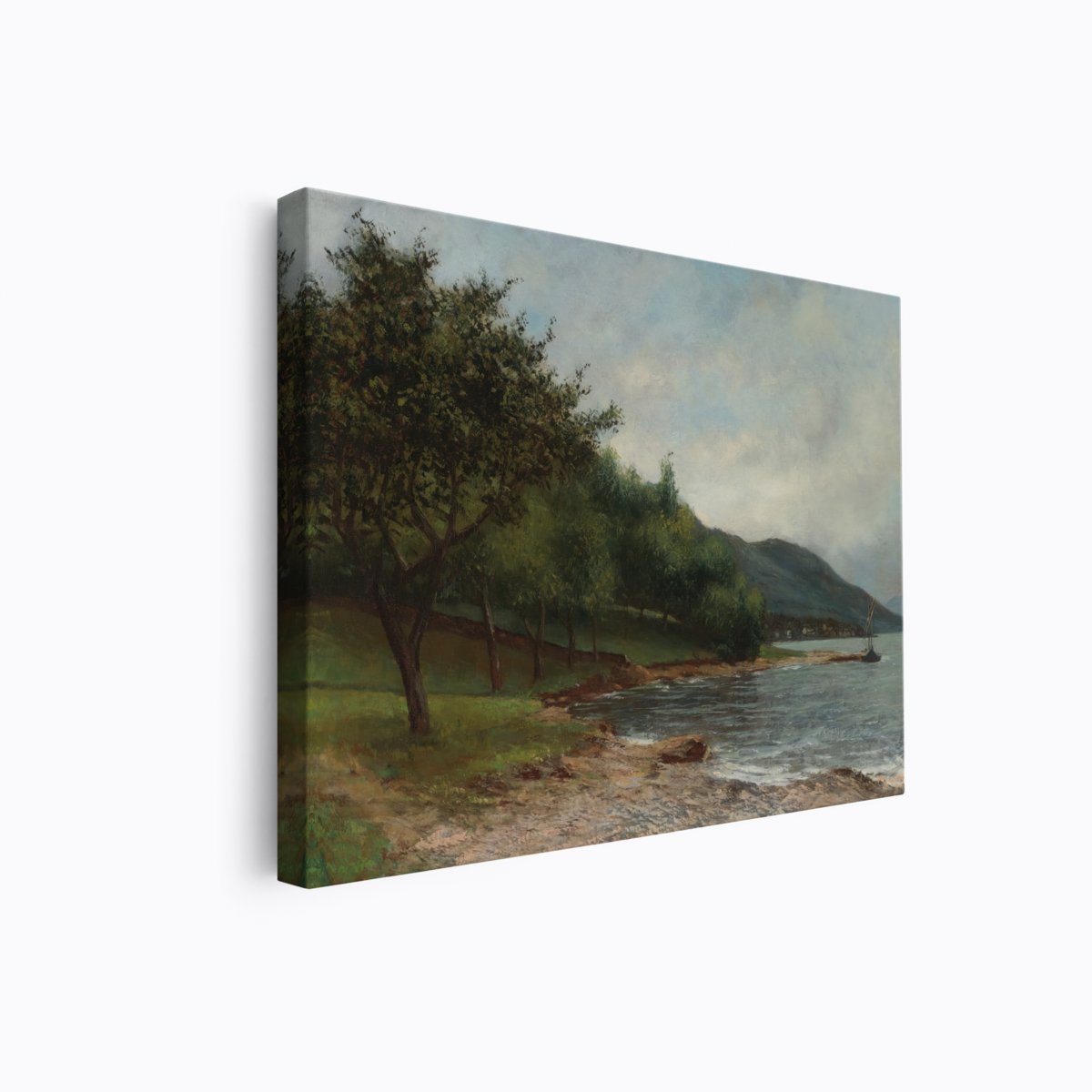Lakeside Landscape | Gustave Courbet | Ave Legato | Canvas Art Prints | Vintage Artwork