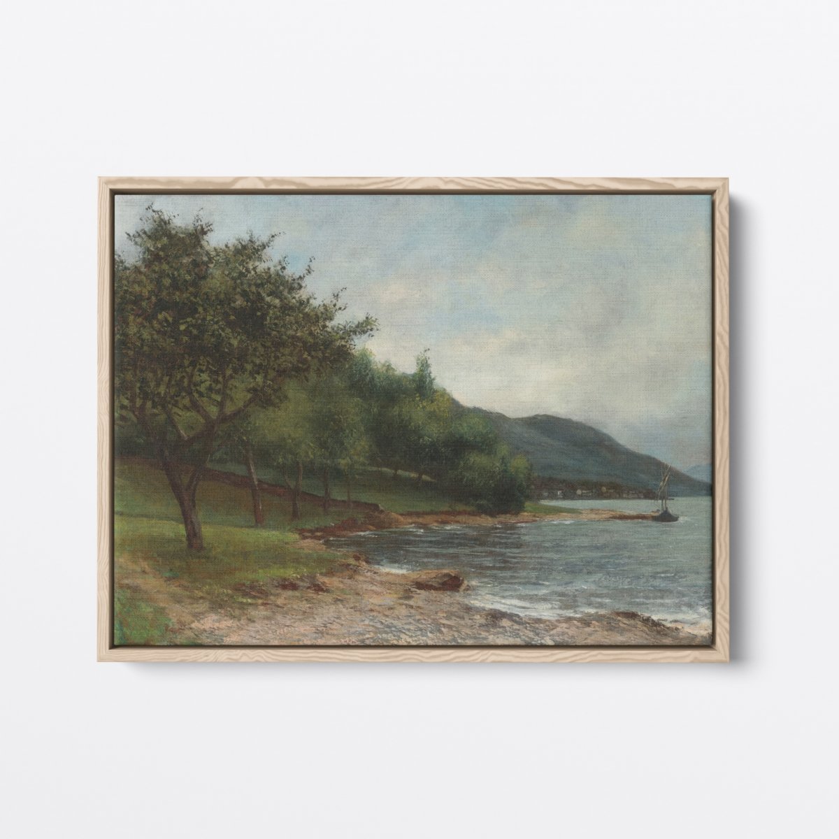 Lakeside Landscape | Gustave Courbet | Ave Legato | Canvas Art Prints | Vintage Artwork