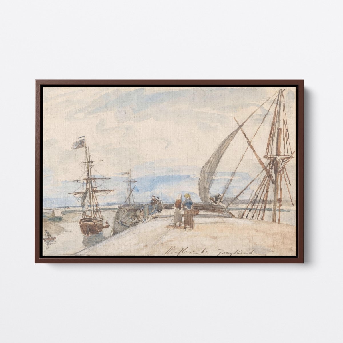 Landing Stage at Honfleur | Johan Jongkind | Ave Legato Art Prints