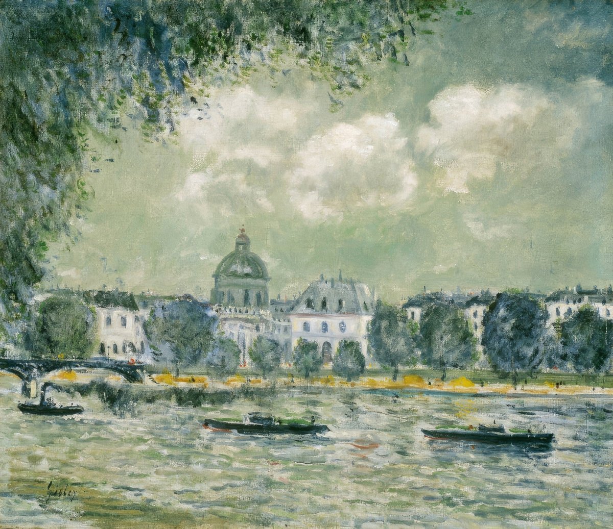 Landscape Along the Seine | Alfred Sisley | Ave Legato Art Prints