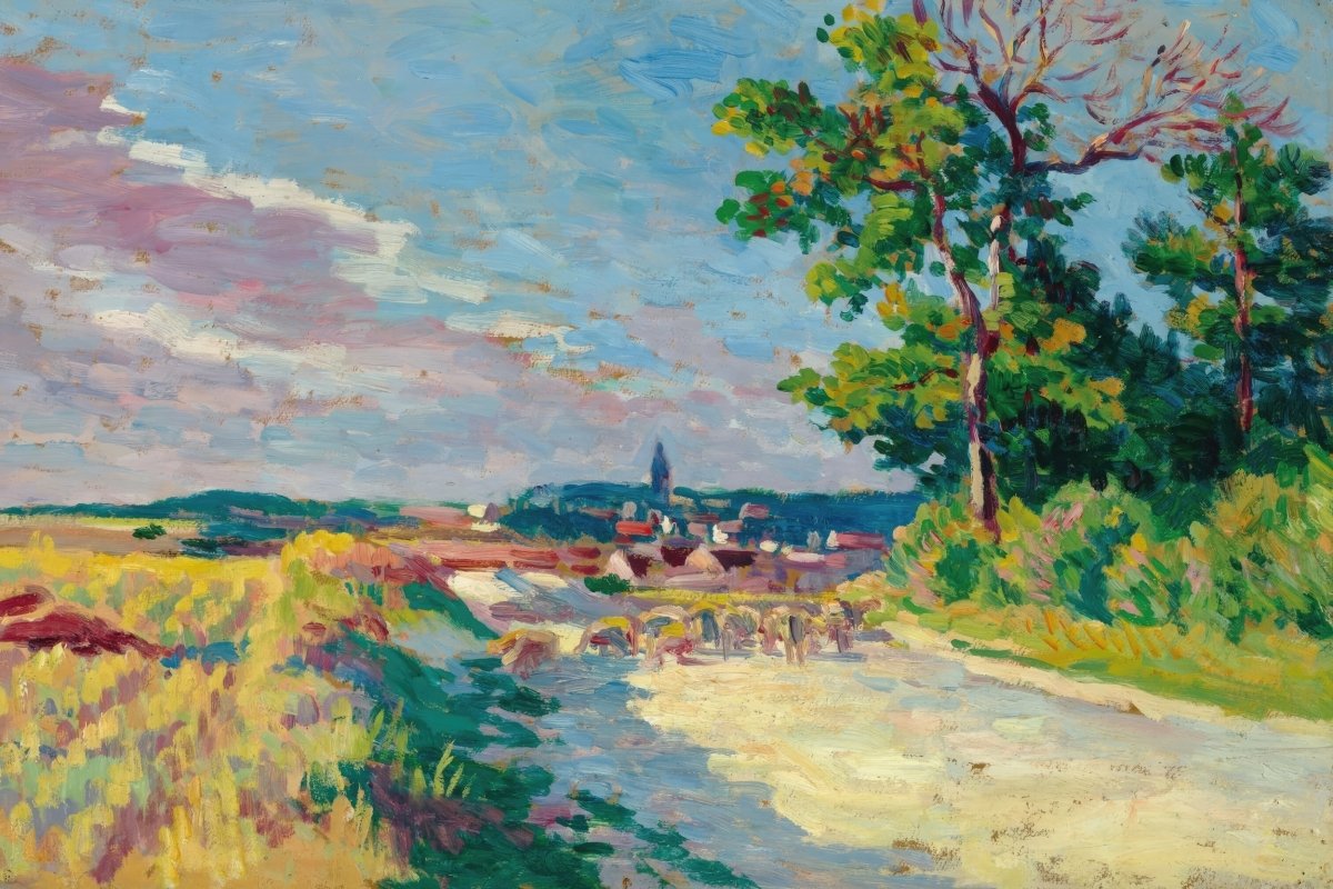 Landscape at Méréville | Maximilien Luce | Ave Legato Art Prints