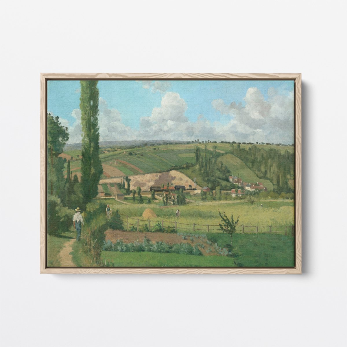 Landscape at Pontoise II | Camille Pissarro | Ave Legato | Canvas Art Prints | Vintage Artwork