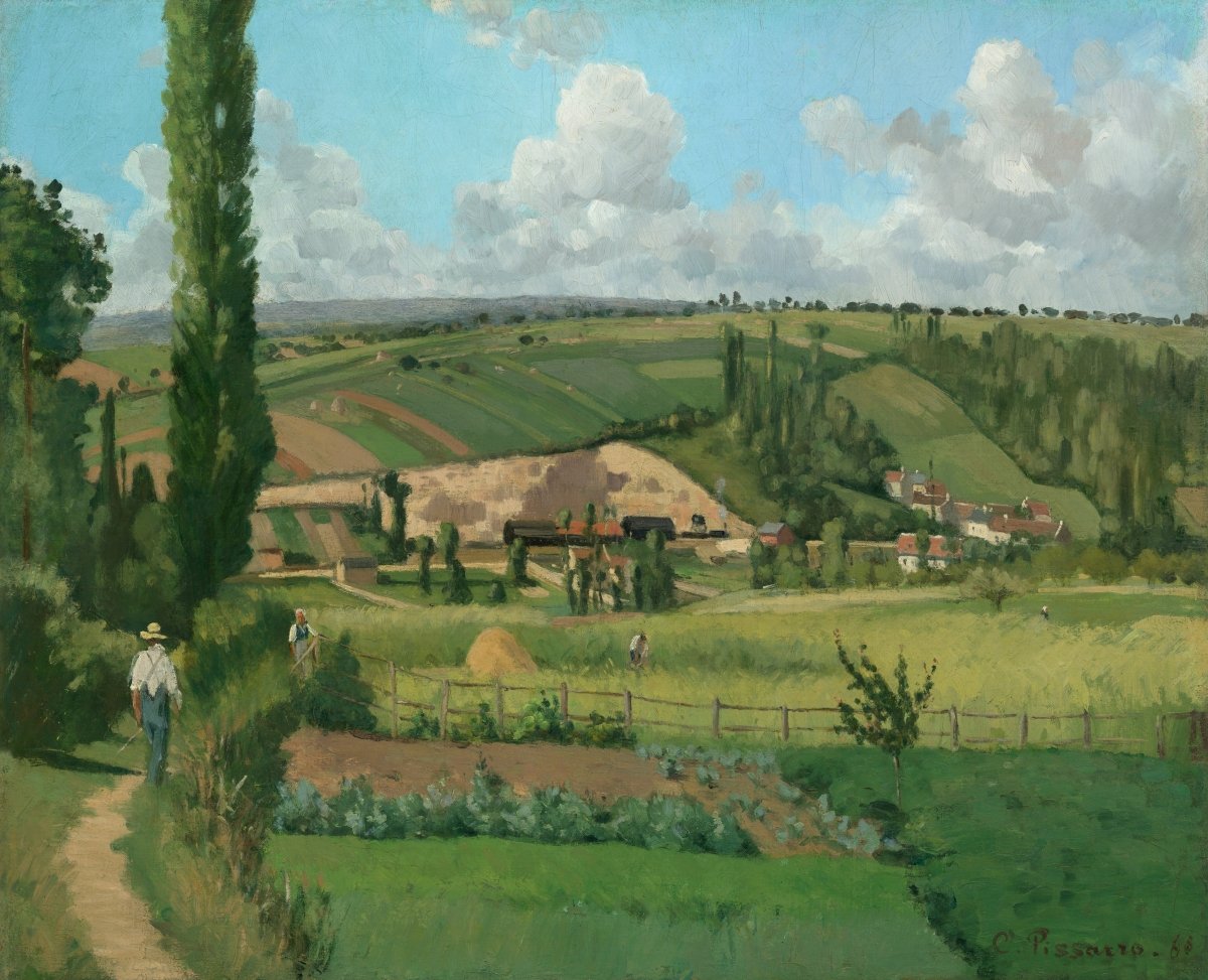 Landscape at Pontoise II | Camille Pissarro | Ave Legato Art Prints