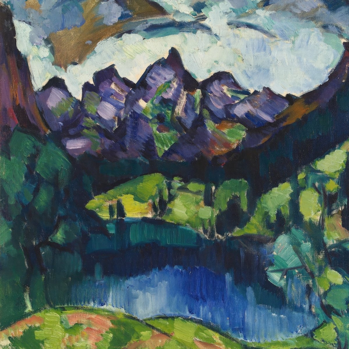 Landscape of Obersdorf | Konrad Mägi | Ave Legato Art Prints