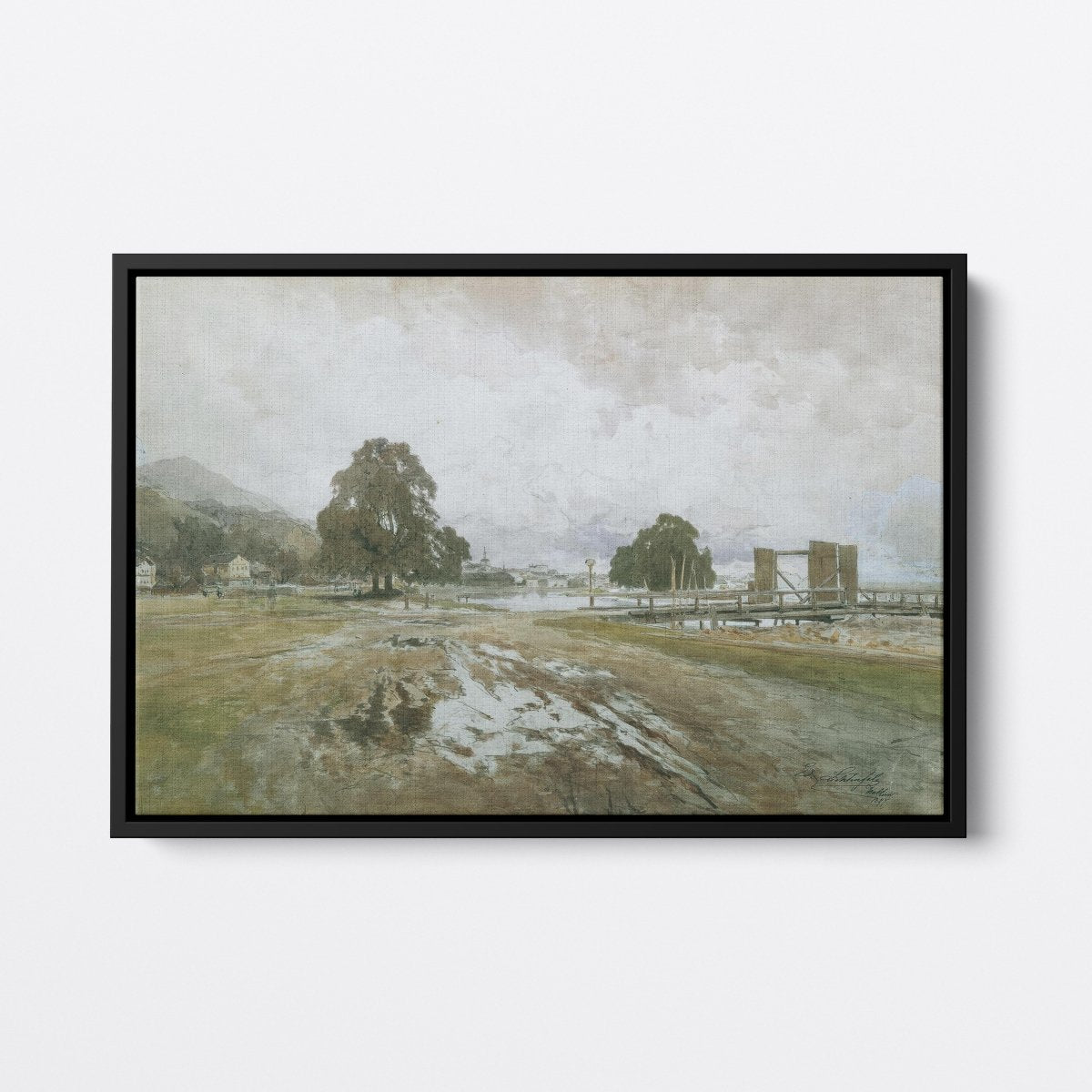 Landscape With A Cowherd | Eduard von Lichtenfels | Ave Legato Art Prints