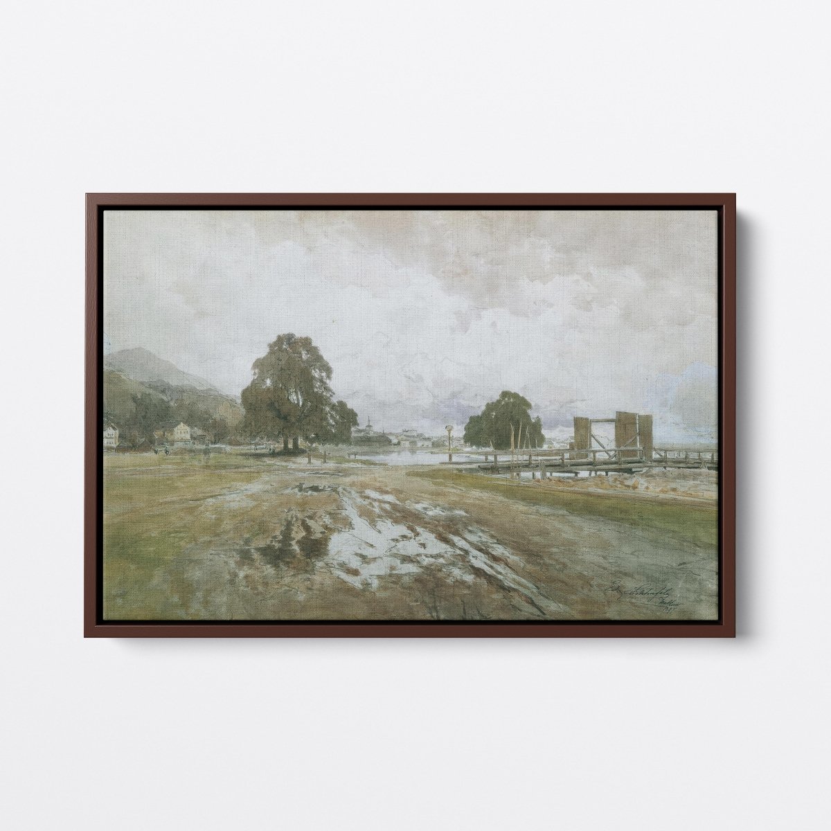 Landscape With A Cowherd | Eduard von Lichtenfels | Ave Legato Art Prints