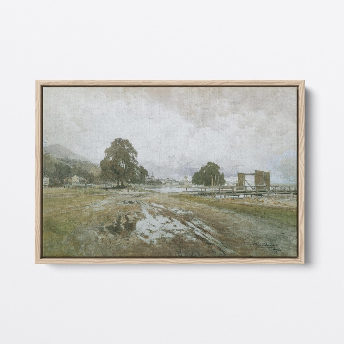 Landscape With A Cowherd | Eduard von Lichtenfels | Ave Legato Art Prints