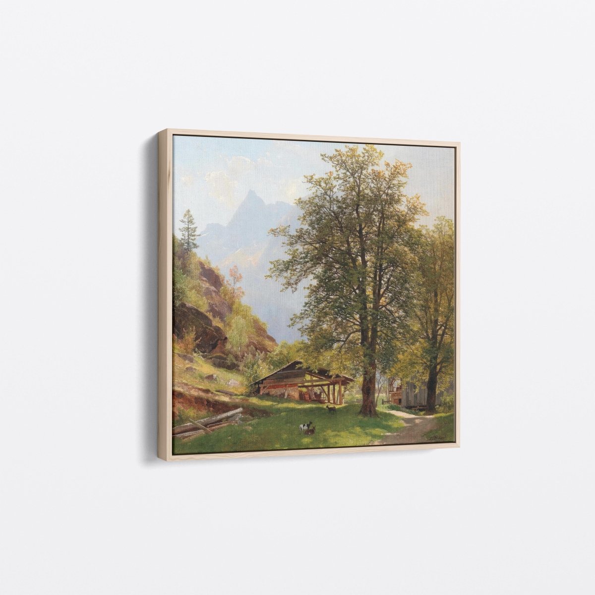 Landscape with Farm Buildings | Carl Hasch | Ave Legato Art Prints