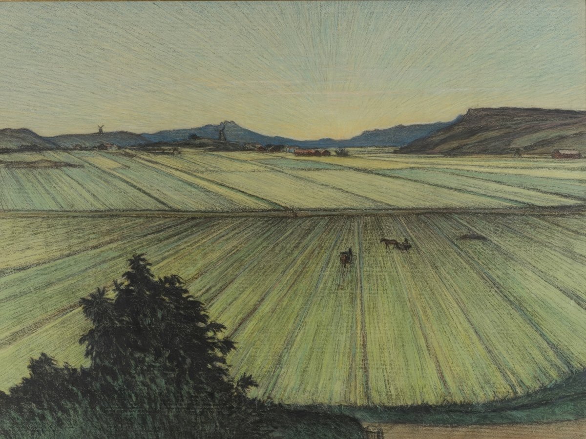 Landscape with Fields | Karl Nordström | Ave Legato Art Prints