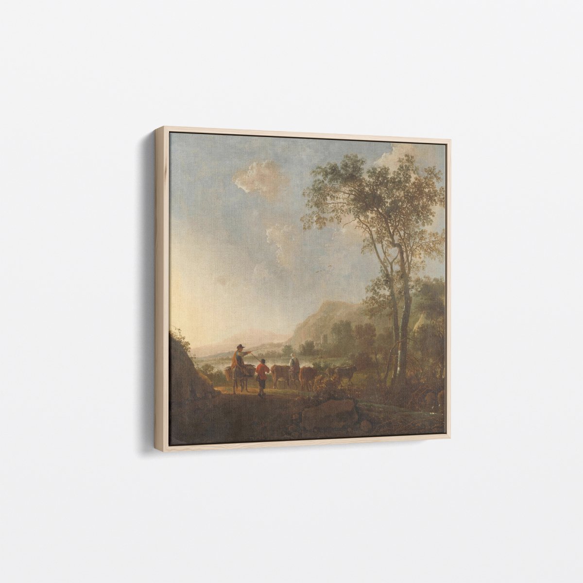 Landscape with Herdsmen and Cattle | Aelbert Cuyp | Ave Legato Art Prints