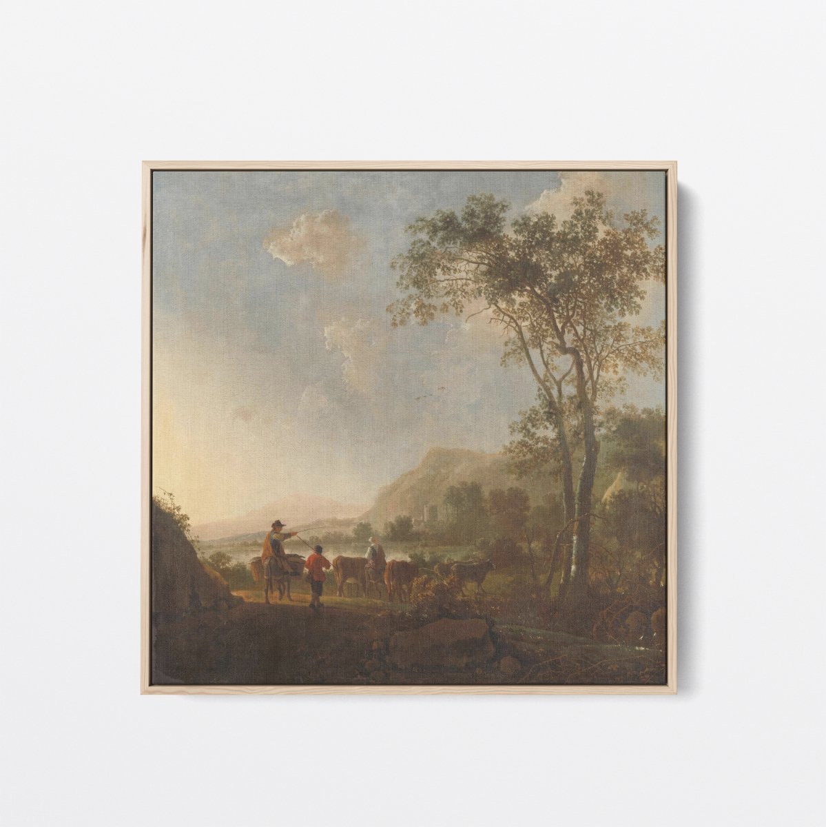 Landscape with Herdsmen and Cattle | Aelbert Cuyp | Ave Legato Art Prints