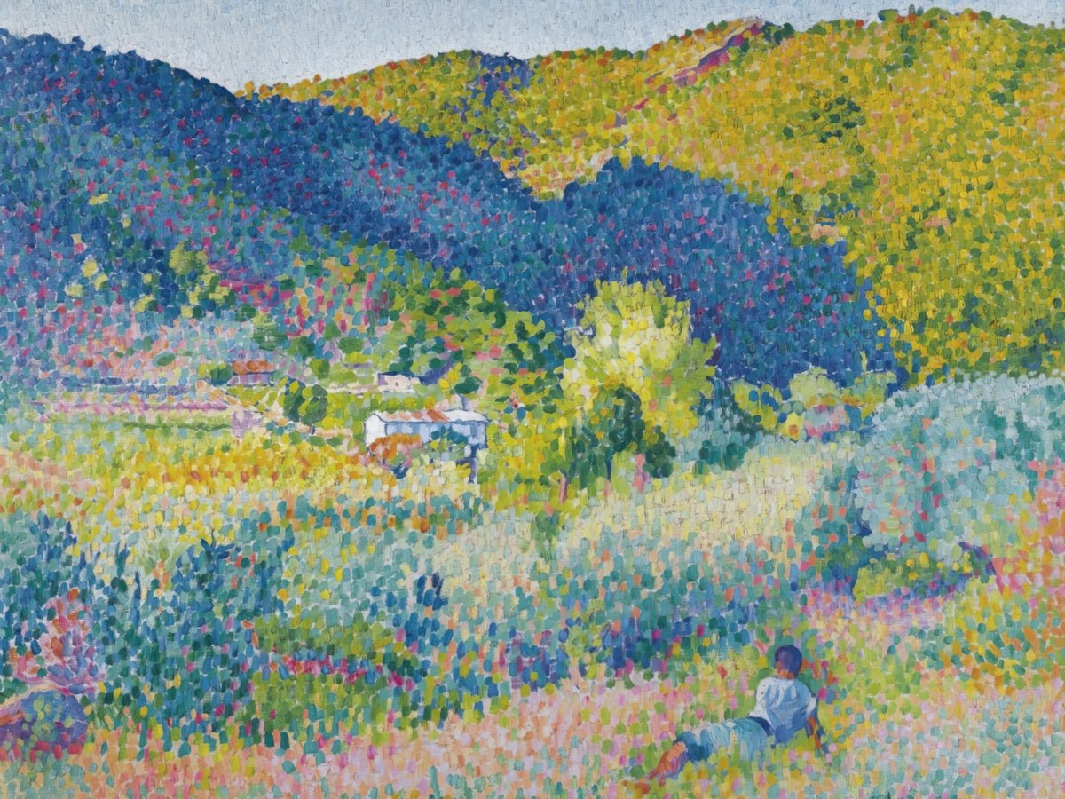 Landscape with Mountain Range | Henri - Edmond Cross | Ave Legato Art Prints