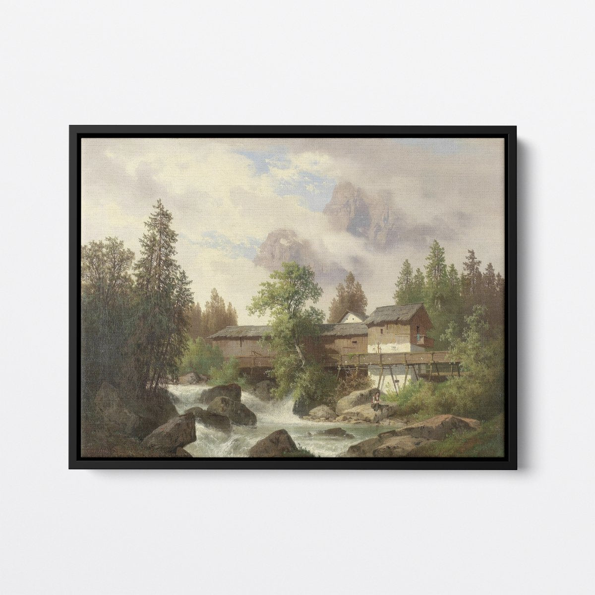 Landscape with Sawmill | Carl Hasch | Ave Legato Art Prints