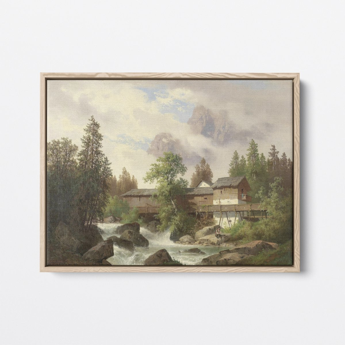 Landscape with Sawmill | Carl Hasch | Ave Legato Art Prints