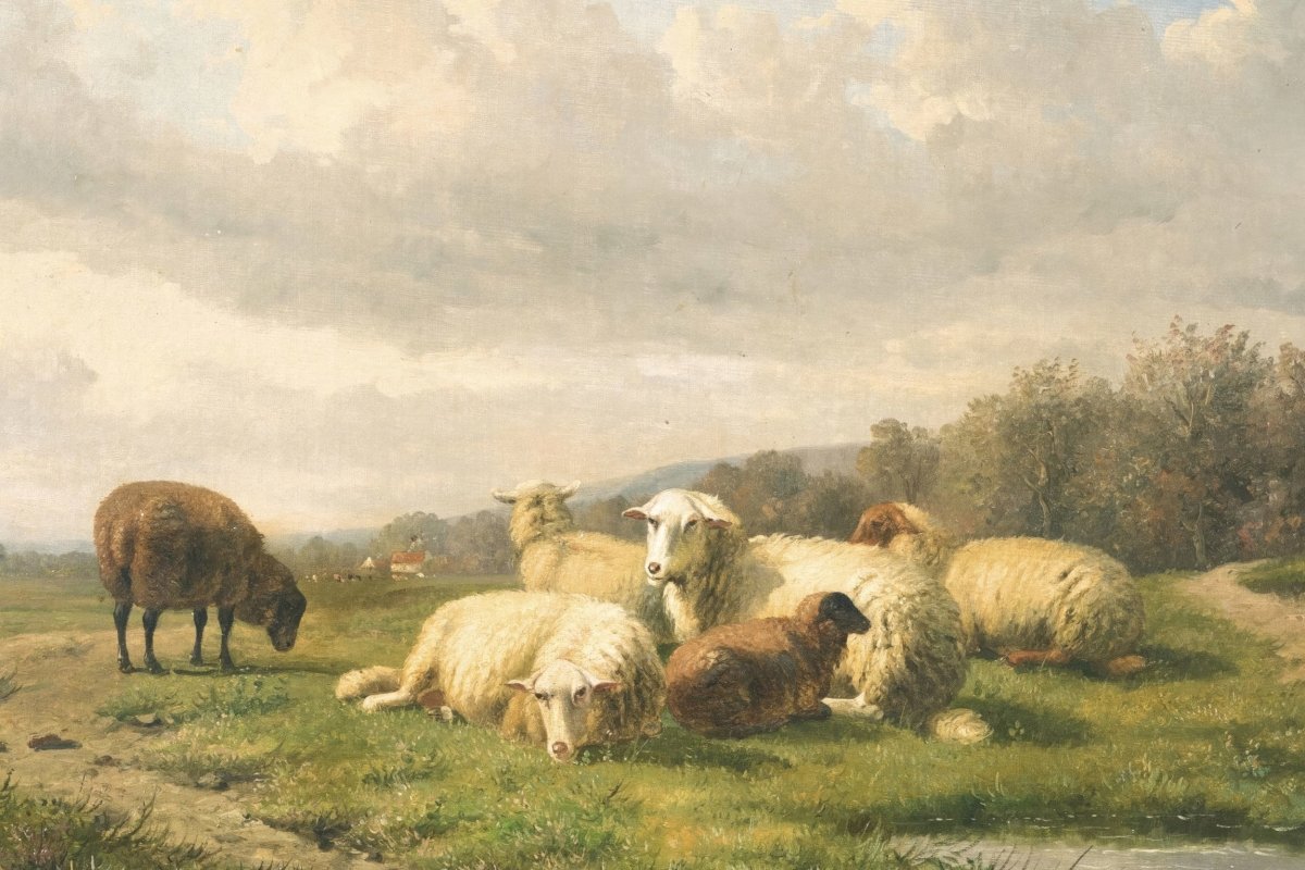 Landscape with Sheep | Louis Verwee | Ave Legato Art Prints