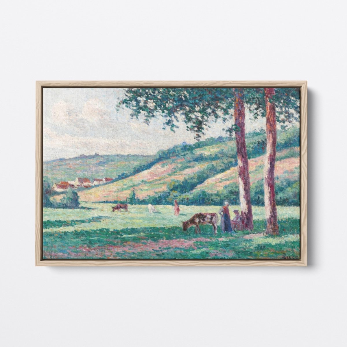 Landscape with Shepherds and Cows | Maximilien Luce | Ave Legato Art Prints