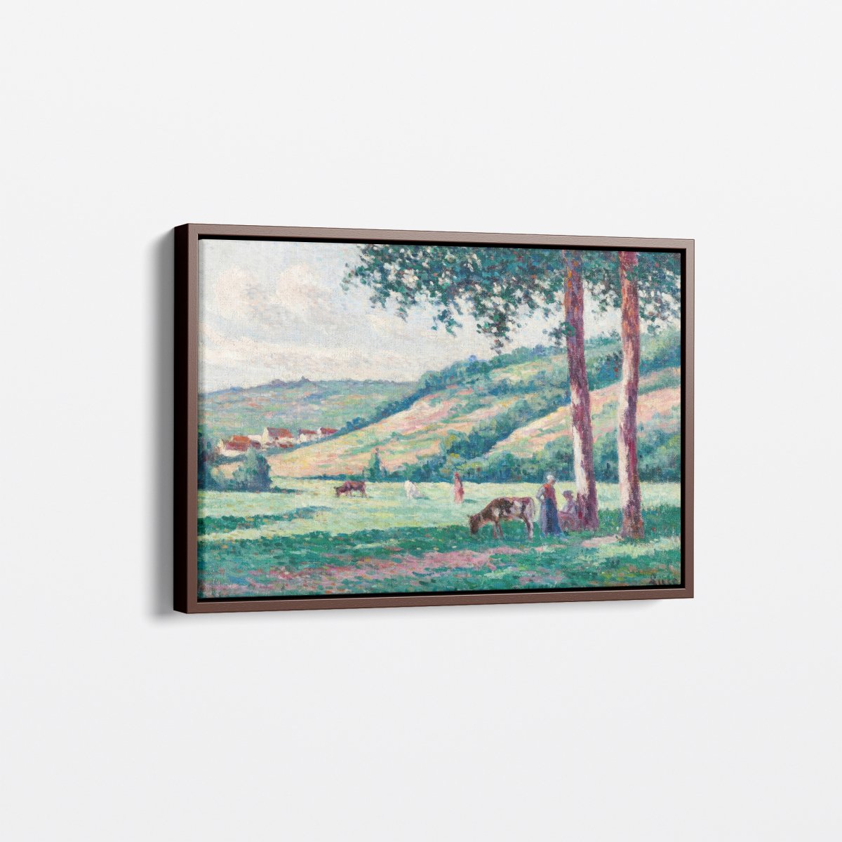 Landscape with Shepherds and Cows | Maximilien Luce | Ave Legato Art Prints