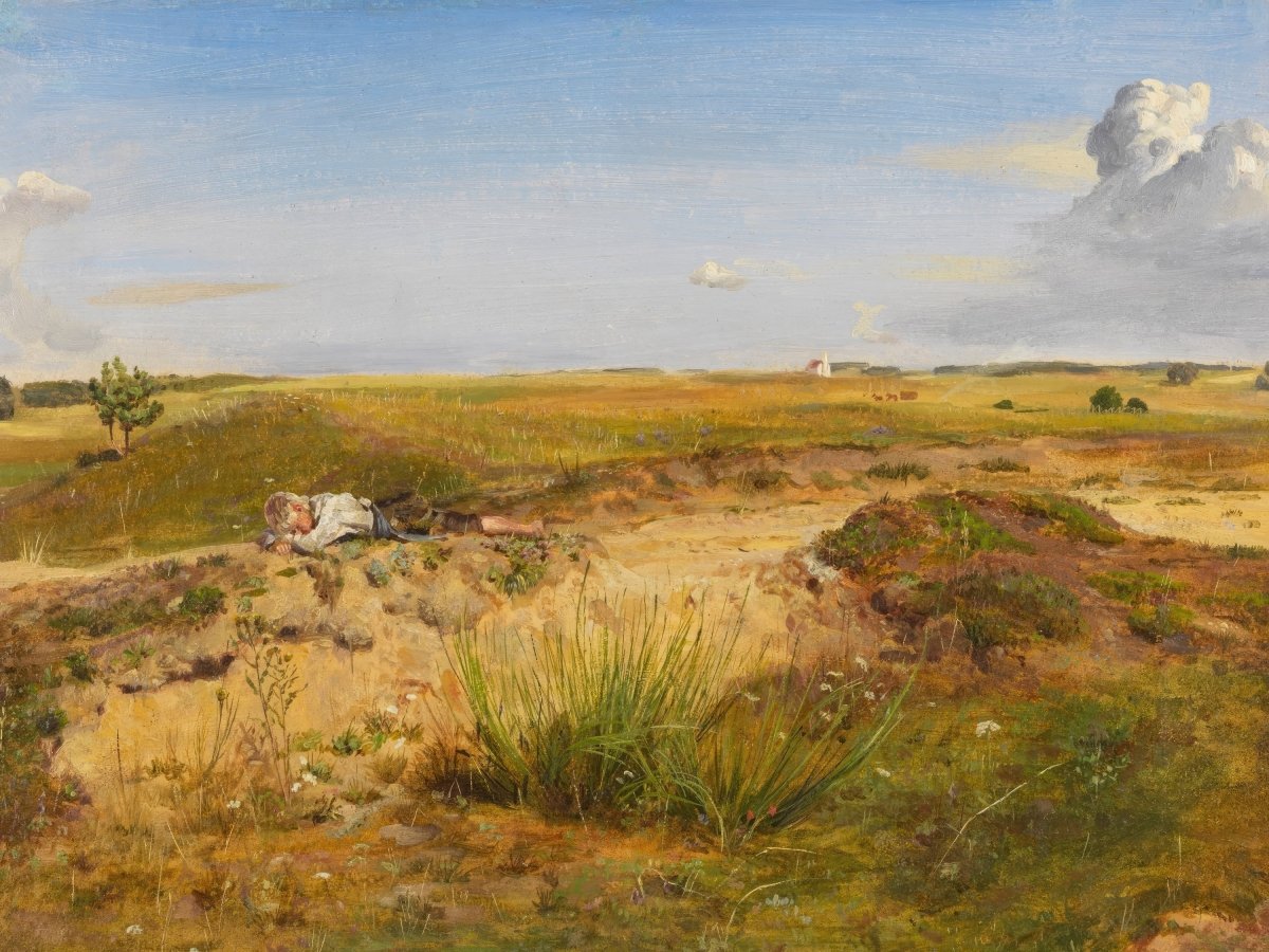 Landscape with Sleeping Shepherd Boys | Franz Seraph von Lenbach | Ave Legato Art Prints