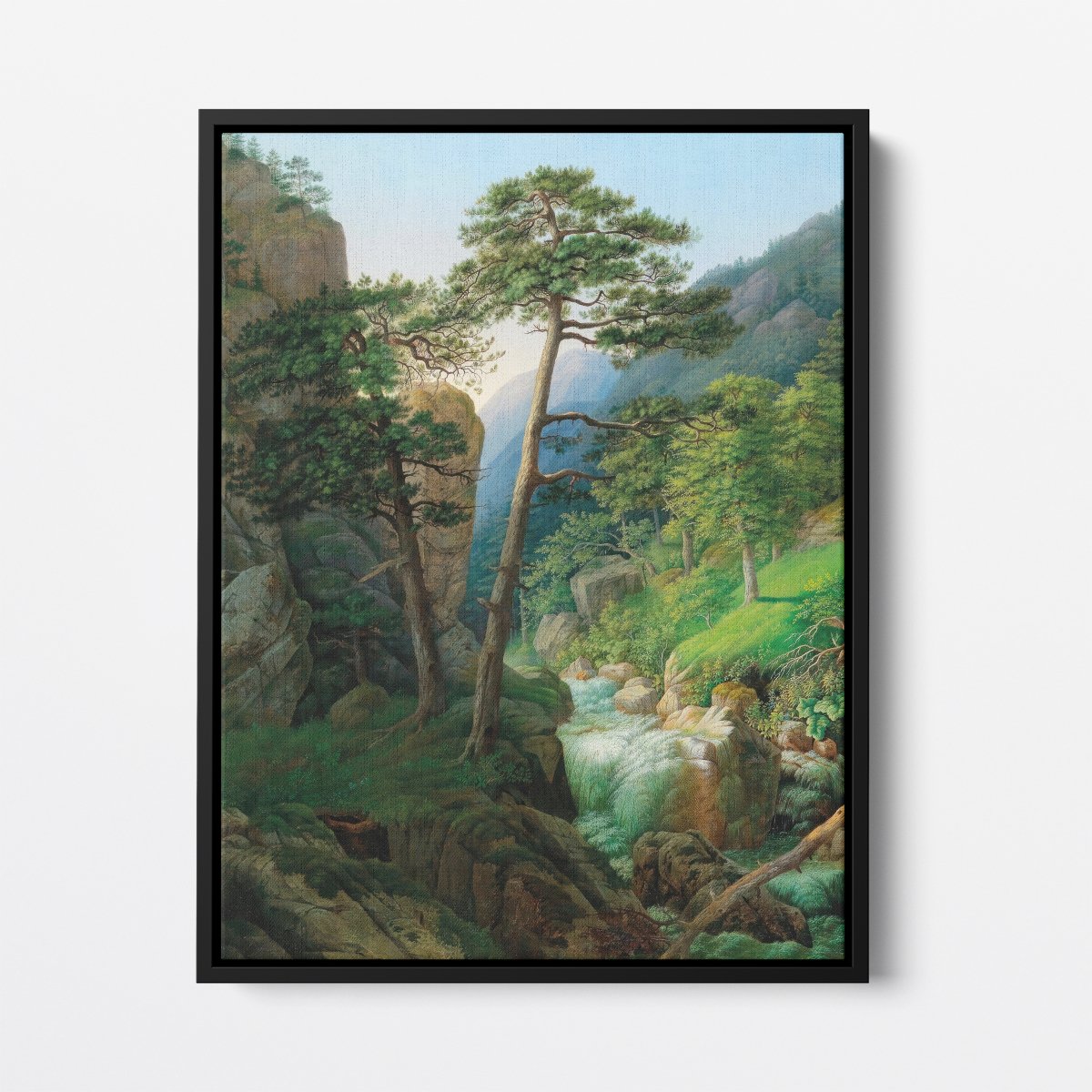 Large Landscape with Flowing Water | Karl Lintzbauer | Ave Legato Art Prints