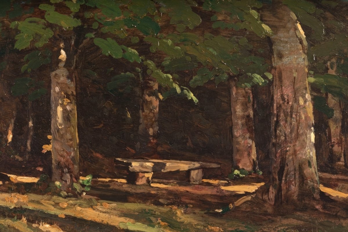 Le Banc | Henri - Joseph Harpignies | Ave Legato Art Prints