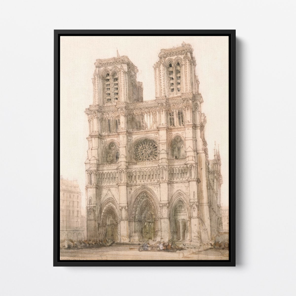 Leaning Notre Dame | David Roberts | Ave Legato Art Prints