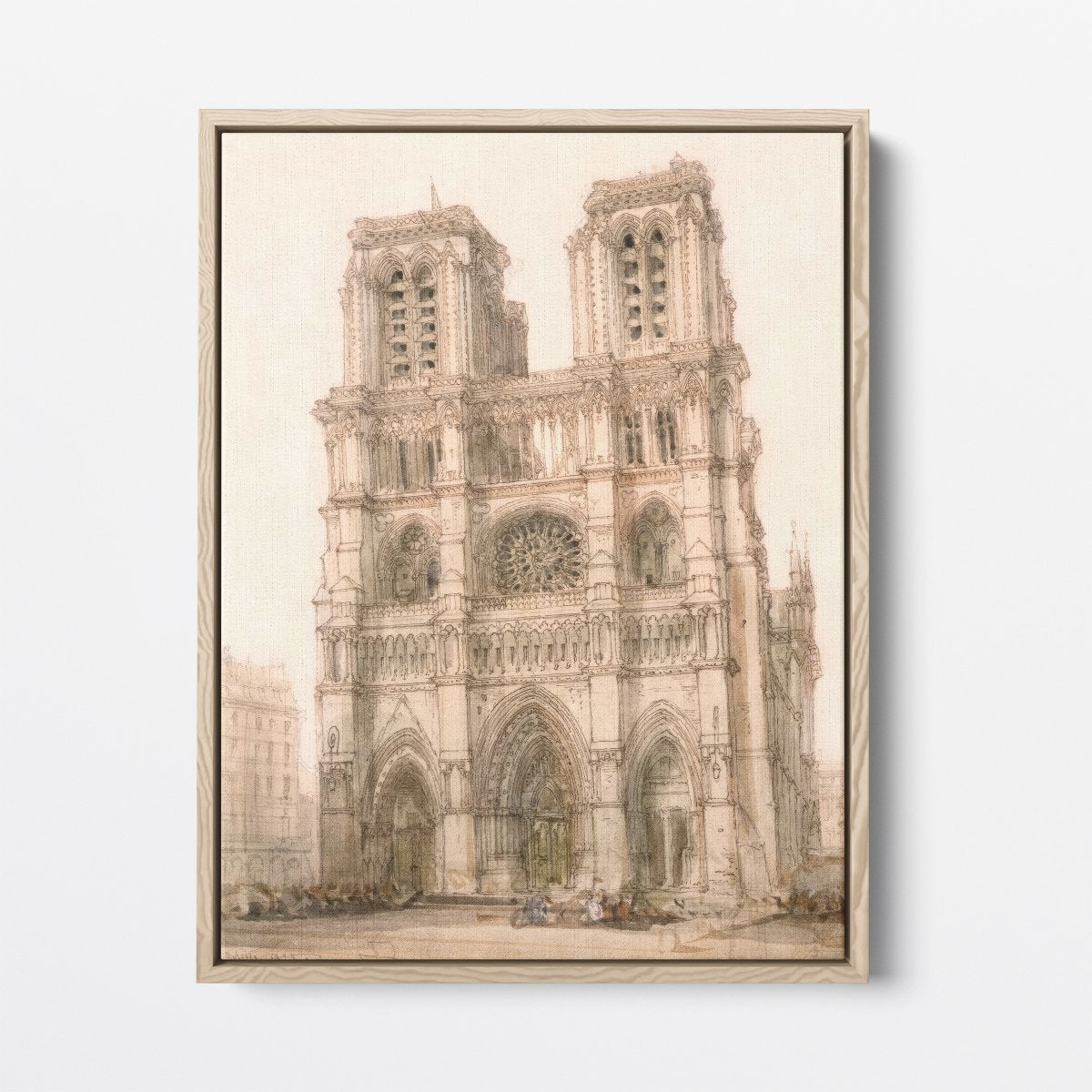 Leaning Notre Dame | David Roberts | Ave Legato Art Prints