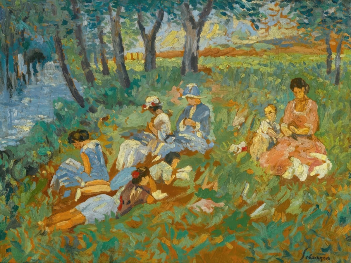 Les Andelys, Family by the Water | Henri Lebasque | Ave Legato Art Prints