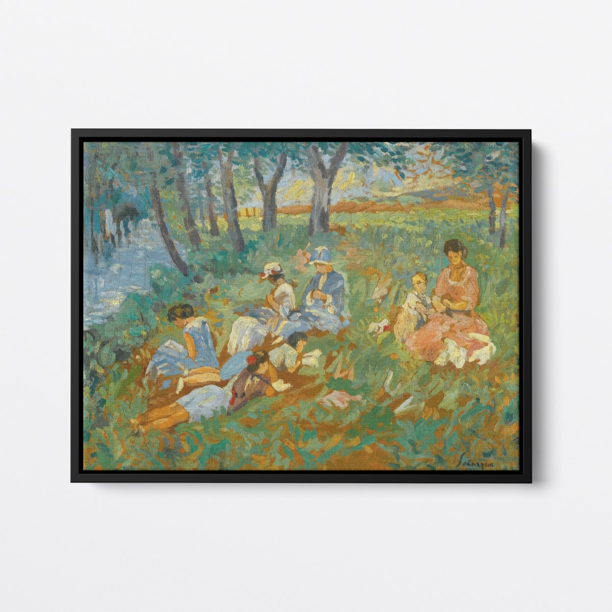 Les Andelys, Family by the Water | Henri Lebasque | Ave Legato Art Prints