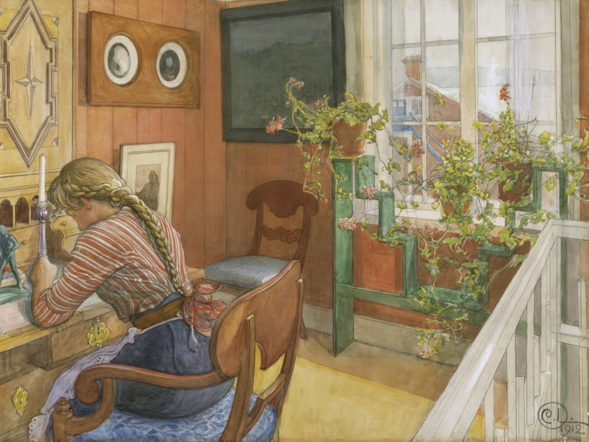 Letter - Writing | Carl Larsson | Ave Legato Art Prints