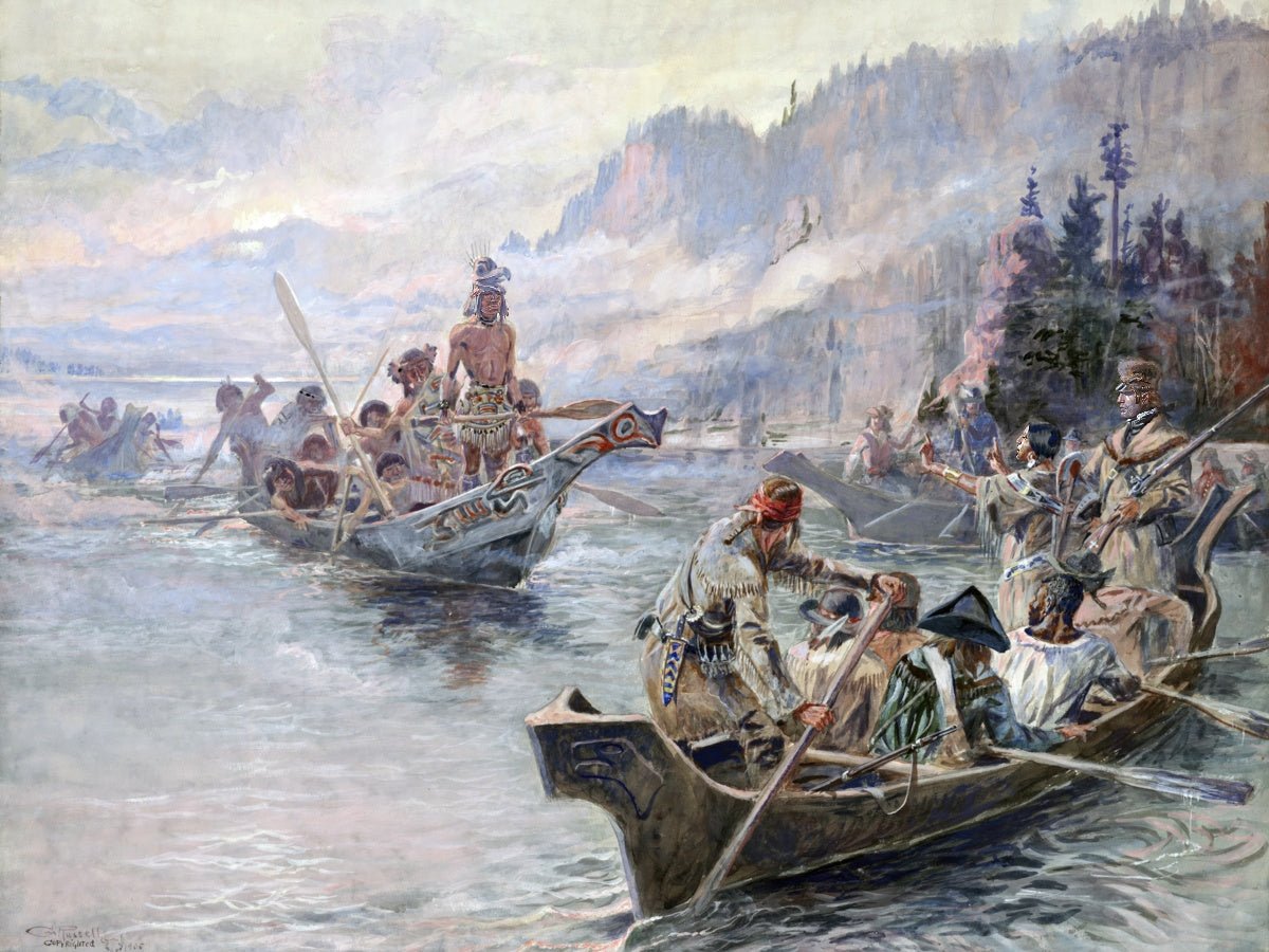 Lewis and Clark on the Lower Columbia | Charles Russell | Ave Legato Art Prints