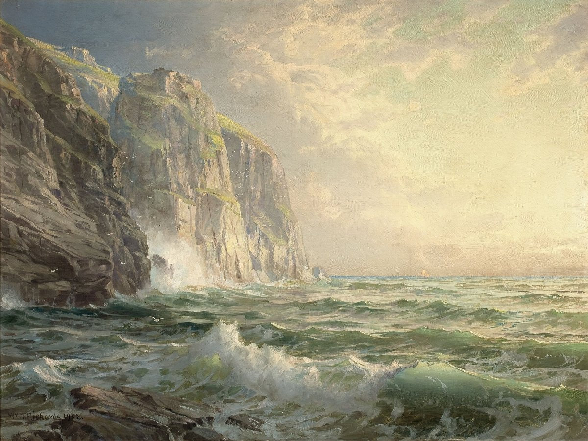 Light Shines on the Cliffs | William Richards | Ave Legato Art Prints