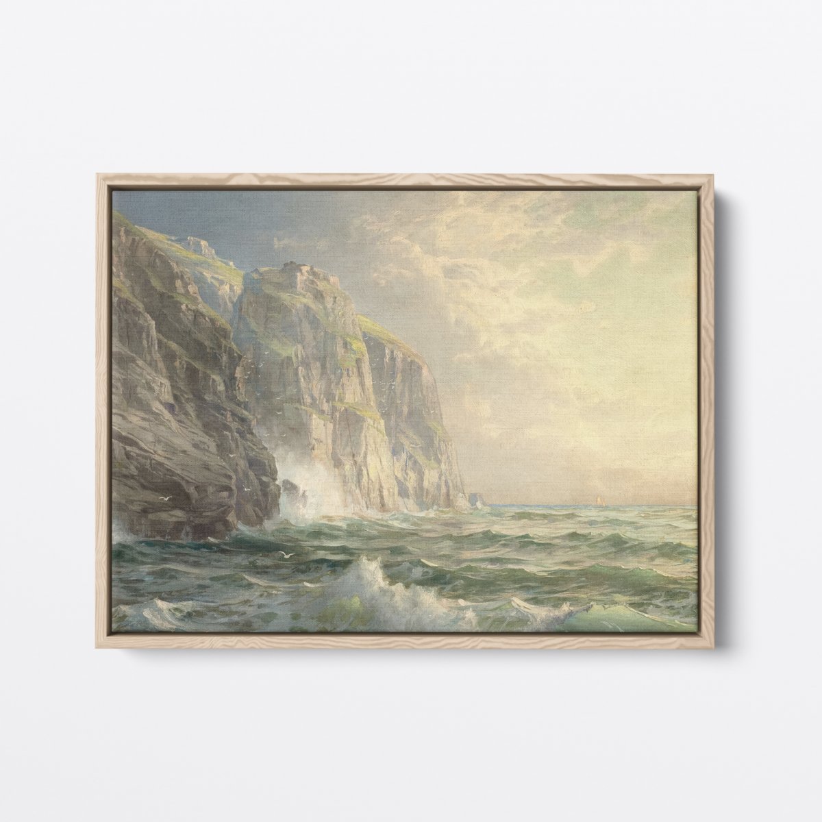 Light Shines on the Cliffs | William Richards | Ave Legato | Canvas Art Prints | Vintage Artwork