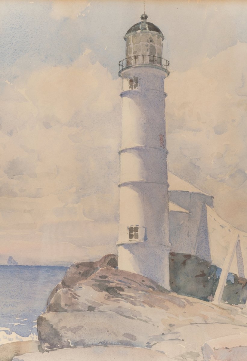 Lighthouse, Ester Isle | Childe Hassam | Ave Legato Art Prints